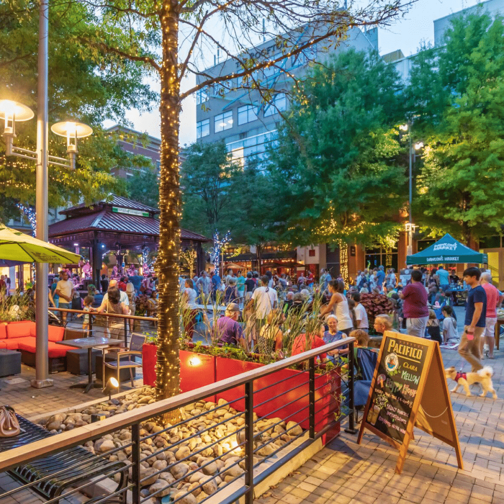 rockville town square outdoor dining